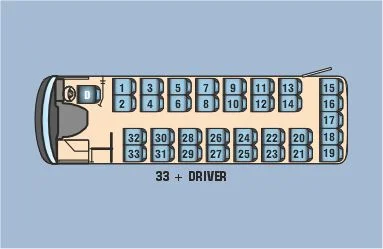 Seating capacity: 33+D