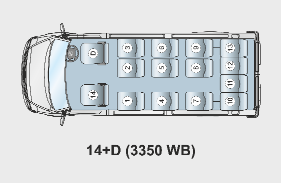 Available in 12 +D /13 + D and 14+D seating