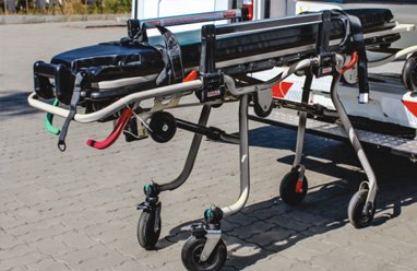 Best in class floor height for loading stretcher cum trolley (AIS-125 Certified)