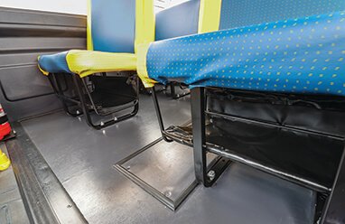 Smart Storage below Seats & Hatrack