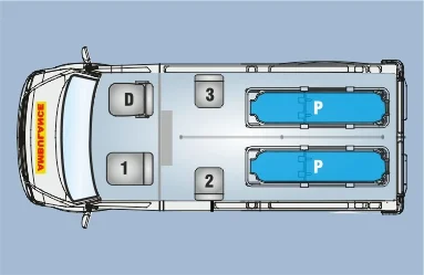 3+2P+D seating