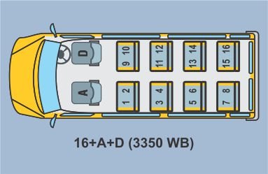 16+A+D seating