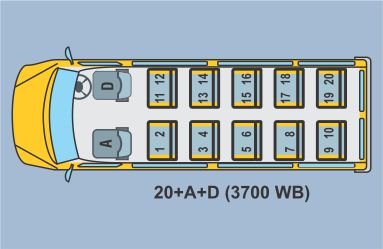 Available in 16+D/20+D seating